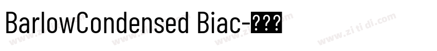 BarlowCondensed Biac字体转换
